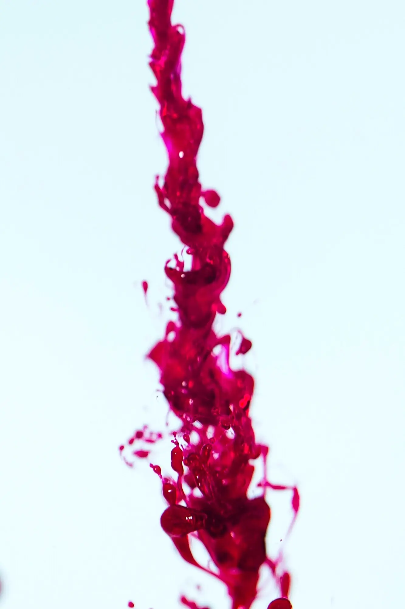An abstract, blurry flush of leaked red.